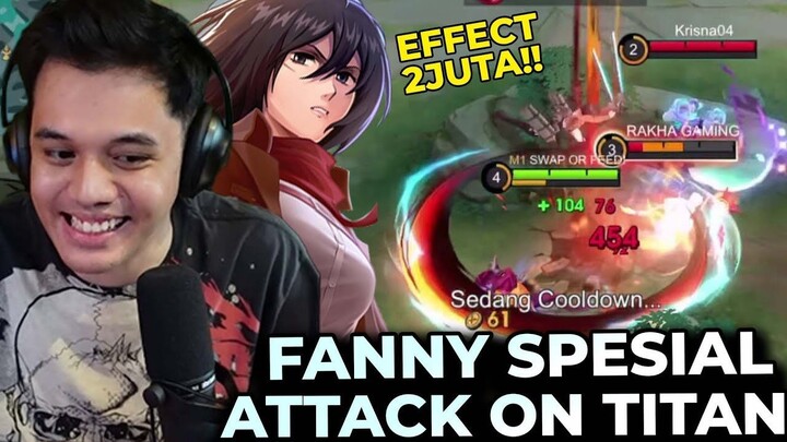 2 JUTA BUAT SKIN FANNY ATTACK ON TITAN GASS LA GILA EFFECT SENGERI INI COBA MASA