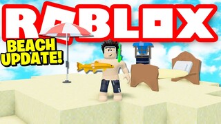 BEACH UPDATE! *Sand, New fish & More!* Roblox Skyblox