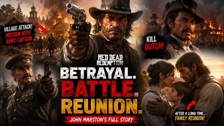 John Marston Finally Kills Dutch & Reunite With His Family | RDR1