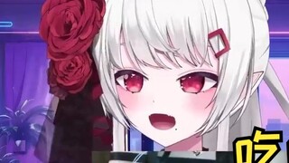 Hot girl sexually harasses audience with snacks, it's really disgusting