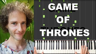 Hard Piano Tutorial: Game of Thrones - Main Theme