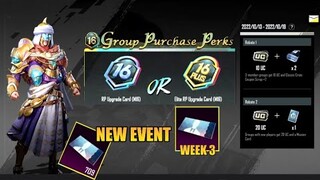 New Character Vouchers Event Week 3 | New M16 Royal Pass Group Purchase Perks Is Here | PUBG Mobile