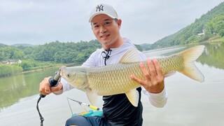 Menantang ikan mas di Waduk Xiao Chong