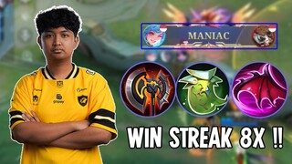 MANIAC + WIN STREAK 8X‼️ SET BUILD CICI ONIC Lutpii