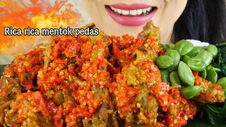 PEDASNYA RICA RICA MENTOK DAN LALAPAN PETE | EATING SOUNDS