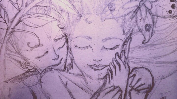 simple drawing speed drawing#bilibili