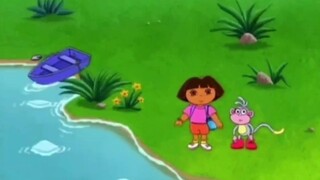 Blind Dora and Her Guide Monkey