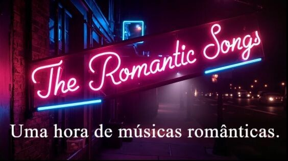 Uma hora de músicas românticas.