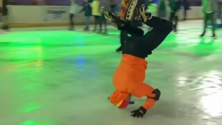 滑冰炫酷急刹！⛸️