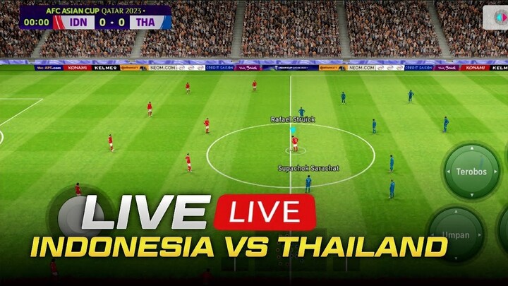 LIVE AFF U-19 !! INDONESIA VS THAILAND DI GAME EFOOTBAL 2024