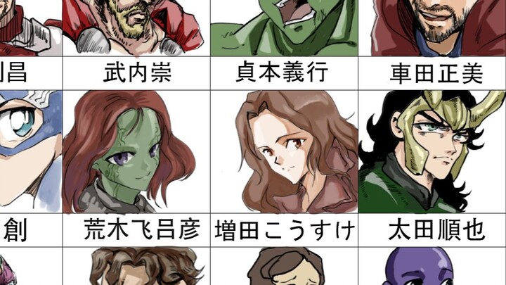 Painting | The Avengers In Japanese Animation