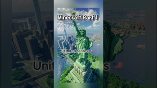 Minecraft Versions of World Landmarks! 🌏 Part 1 #minecraft #game #ai #shorts