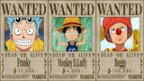 One Piece Characters As Kids And Their Bounties