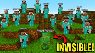 minecraft invisible speedrunner vs 100 hunters