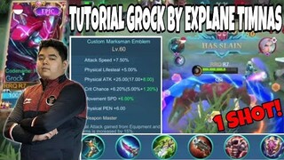 TUTORIAL GROCK BY EXPLANER TIMNAS ! BUILD + EMBLEM BY R7 !