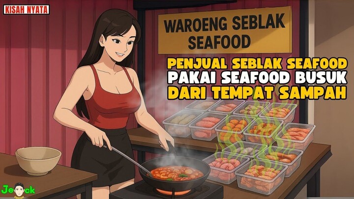 AZAB PENJUAL SEBLAK SEAFOOD PAKAI SEAFOOD BUSUK DARI TEMPAT SAMPAH