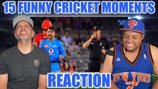 Top 15 Funny Moments in Cricket REACTION