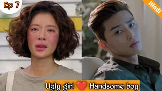 Part 7 // Handsome boy and Ugly girl Love story // She was pretty //Korean drama explained in Hindi