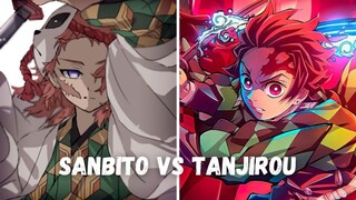 Sanbito vs Tanjirou siapa yang menang⁉️