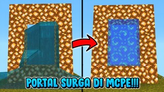 CARA MEMBUAT PORTAL SURGA DI MINECRAFT PE!