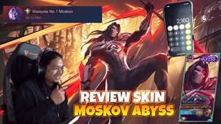 REVIEW SKIN MOSKOV ABYSS ! MOONTON KASI DISCOUNT MURAH TERUK ! COMETOPAPA MLBB