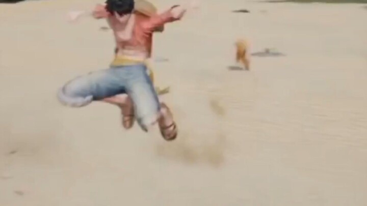 Luffy loncat
