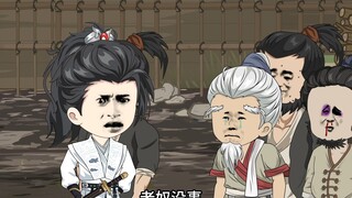 The man found something strange when he returned to the village. All the villagers were carrying sto