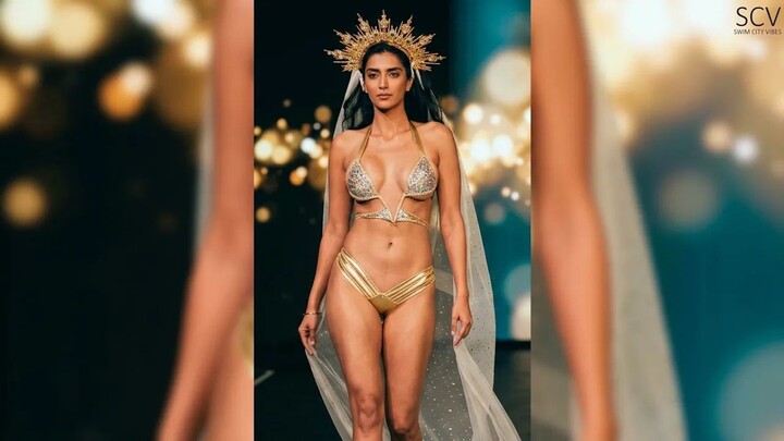 WOW! MUST SEE! Jaskiran Gold & Silver In Runway Walk #fashion #style #shorts #models