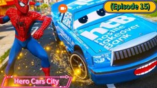 Hero Cars City (Episode 15) Runaway Bricks And The Spider-Men