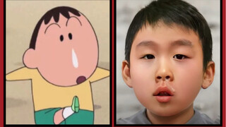 So sánh AI của "Crayon Shin-chan" với người thật, bạn thấy ai dễ thương nhất?