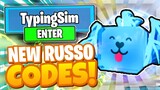 ALL NEW *RUSSO* UPDATE OP CODES! Roblox Typing Simulator
