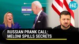 Italy PM Fooled, Makes Big Confession On Ukraine During Prank Call By Russian Comedians