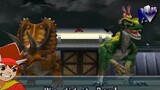 Dinosaur King Arcade Game 古代王者恐竜キング Pentaceratops and Megaraptor VS Alpha Fortress Hard Mode