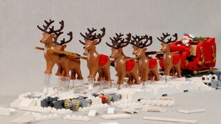 Quà Giáng sinh đã đến! Sử dụng động cơ để làm tuần lộc Lego bay