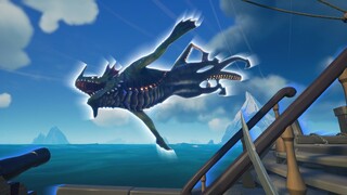 Sea Dragon Leviathan flying in Sea of Thieves!!!