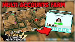 *MULTI ACCOUNTS FARMING* ALL STAR TOWER DEFENSE! Roblox