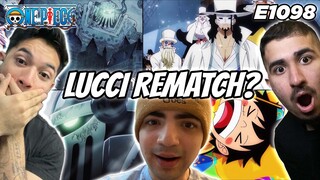 LUCCI VS LUFFY REMATCH? | ONE PIECE EPISODE 1098 REACTION