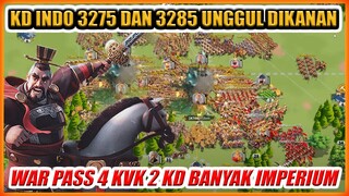 KINGDOM INDONESIA 3275 UNGGUL DI PASS 4 KVK 2 BARENG 3285 !!