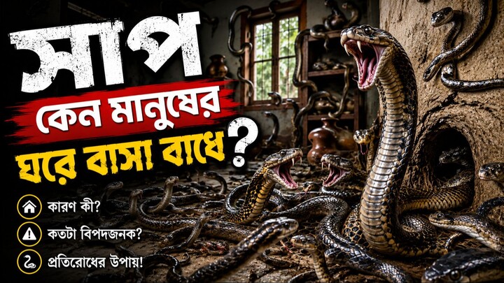সাপ কেন মানুষের ঘরে বাসা বাধে?