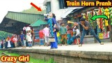 Viral Train Horn Prank on Girl 2022 || Funny Prank Videos || Best of The train horn prank