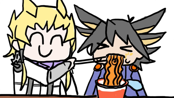 [Yu-Gi-Oh! 5DS] Jack and Yusei's Red Lotus Cup Noodle Rhapsody (Curry Udon Revised)