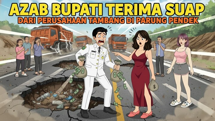 AZAB BUPATI KORUPSI DAN SUKA TERIMA SUAP - ANIMASI AZAB