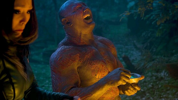 Who can get Drax's dry humor!