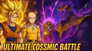 GOKU AND SAITAMA VS COSMIC THANOS
