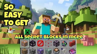 HOW TO GET ALL MCPE SECRET BLOCKS (NEW UPDATE 2021)