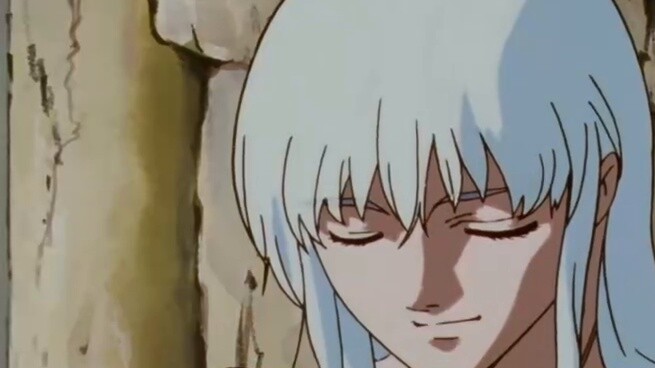 The shock from the ancient white-haired handsome man