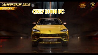 PUBG MOBILE | ONLY 21000UC GET LAMBORGHINI URUS GIALLO INTI