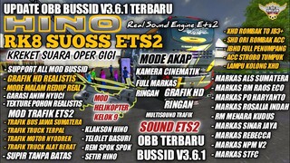 UPDATE OBB BUSSID V3.6.1 SOUND HINO RK8 R260 | GRAFIK HD FULL MARKAS | BUS SIMULATOR INDONESIA