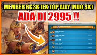 EX MEMBER KD 3000 DARI TOP ALLY INDO RG3K ADA DI KD 2995 !! SUDAH RISING KINGDOM !!