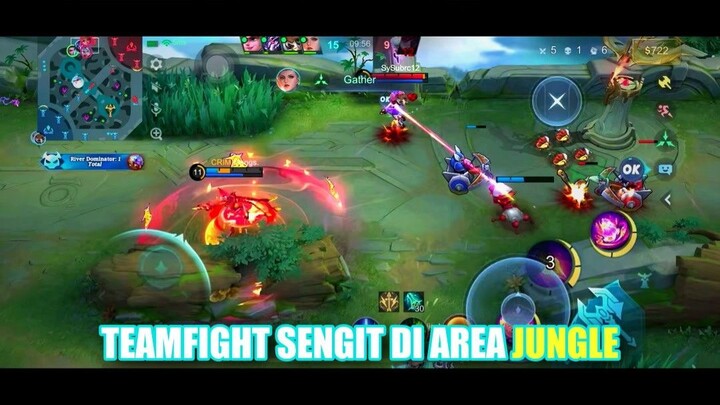 Teamfight Sengit di Area Jungle